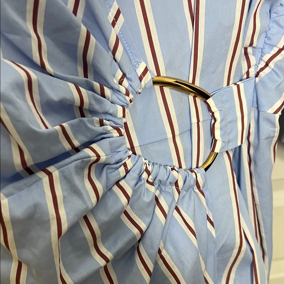 Veronica Beard Afton Draped Shirt Dress - Picture 7 of 9